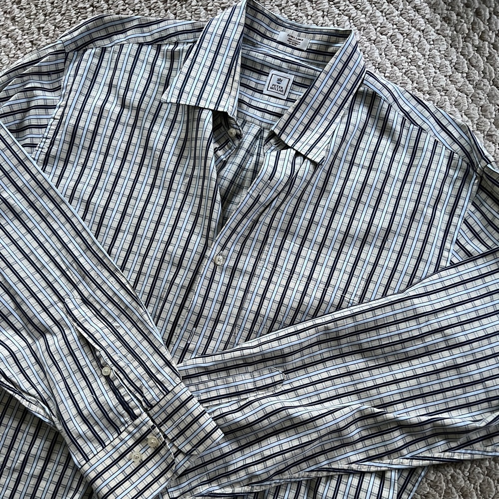 Peter Millar‎ Men’s XL Plaid Long Sleeve Button Down